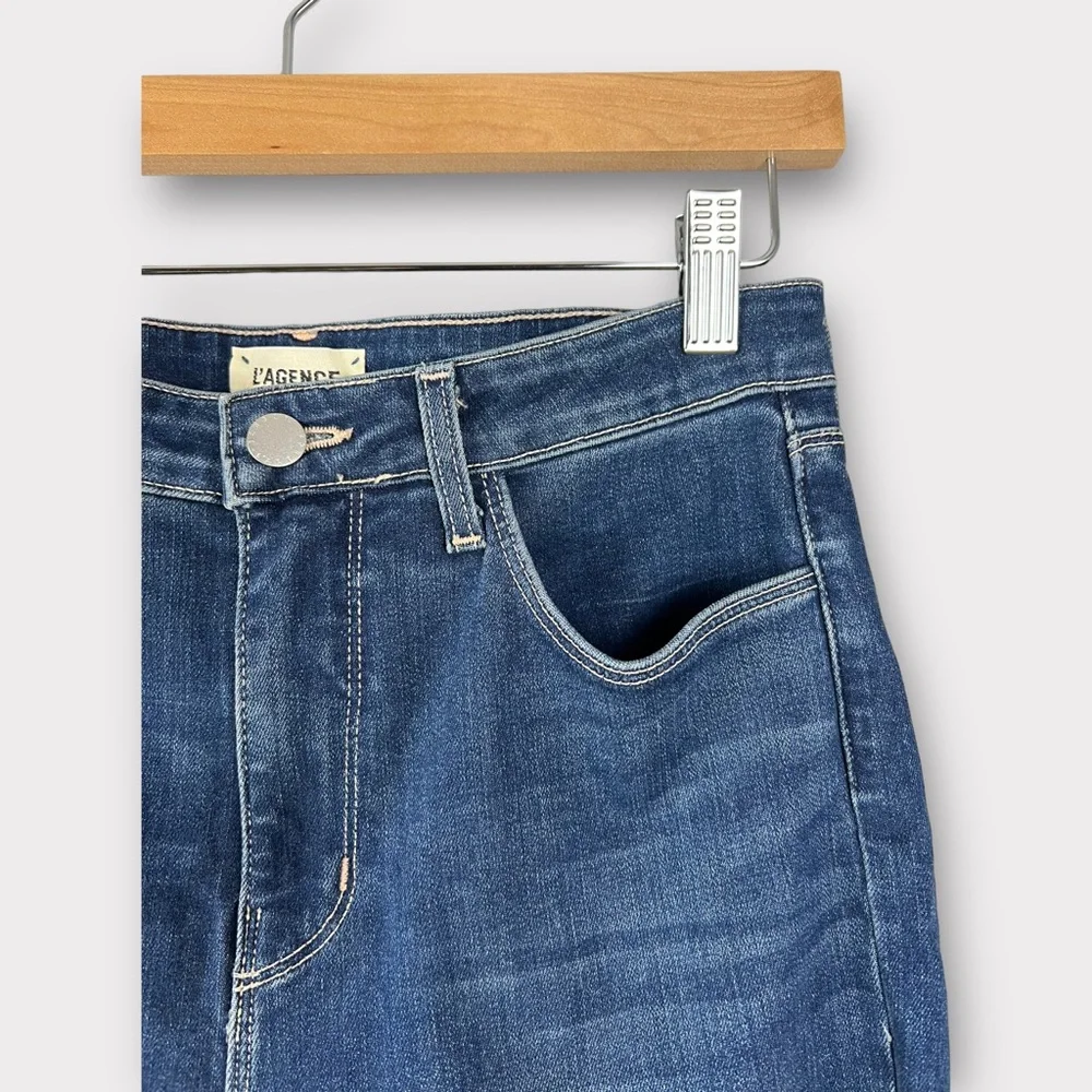 FINAL SALE - L'AGENCE Marguerite Skinny High Rise Peralta | Size 28 - Picture 10 of 13